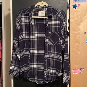 Abercrombie and Fitch Plaid long sleeve button up